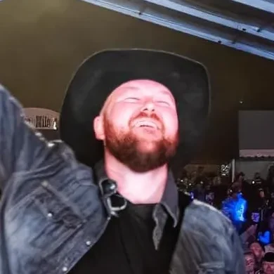Portrett av Arthur Stulien med cowboyhatt